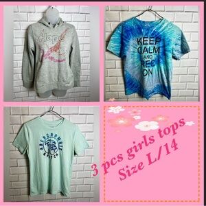 Bundle of 3 Girls Tops clothing girls - Size L (13/14)
